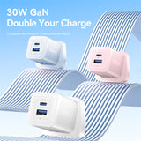 VENTION 2 Port USB GaN Charger 30W for Fast Charging