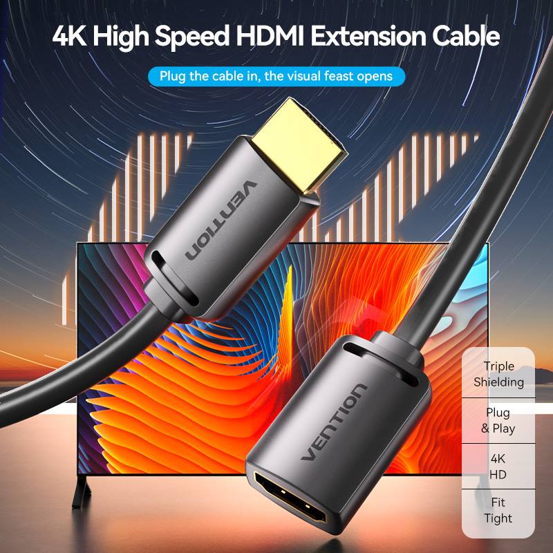 Vention HDMI 4K extension cable designed for high-speed connections and optimal performance