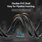 Flexible HDMI 4K extension cable with thickened PVC shell for easy pipeline inserting and anti-bending durability