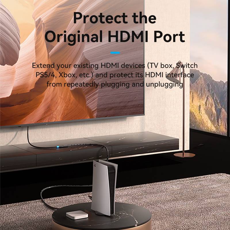 Vention HDMI 4K extension cable for protecting HDMI ports from wear and tear during use