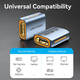VENTION HDMI-A Female to Female 8K Adapter Gray Aluminum Alloy Type