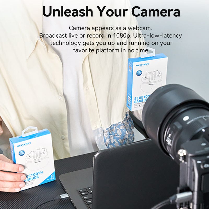 VENTION HDMI-A to USB-C/USB-A Video Capture Card 0.1M Gray