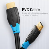 VENTION HDMI cable high speed AACB with durable PVC body and tough wire design