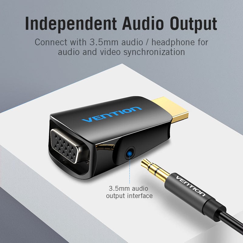 VENTION HDMI to VGA Converter with 3.5MM Audio