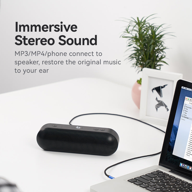 VENTION male to male aux cable for connecting audio devices with immersive stereo sound