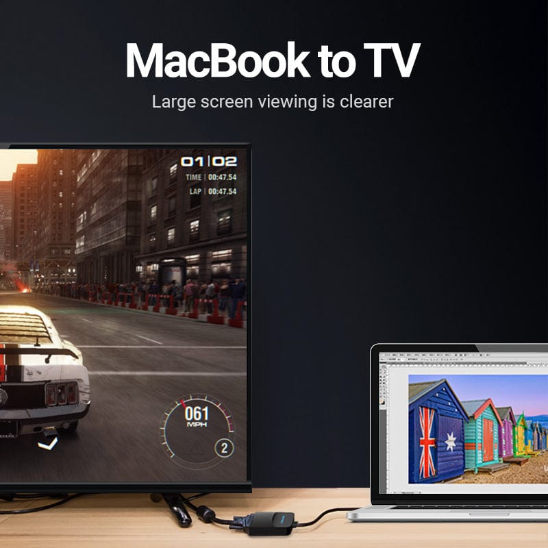 VENTION Mini DP to VGA Converter 0.15M Black