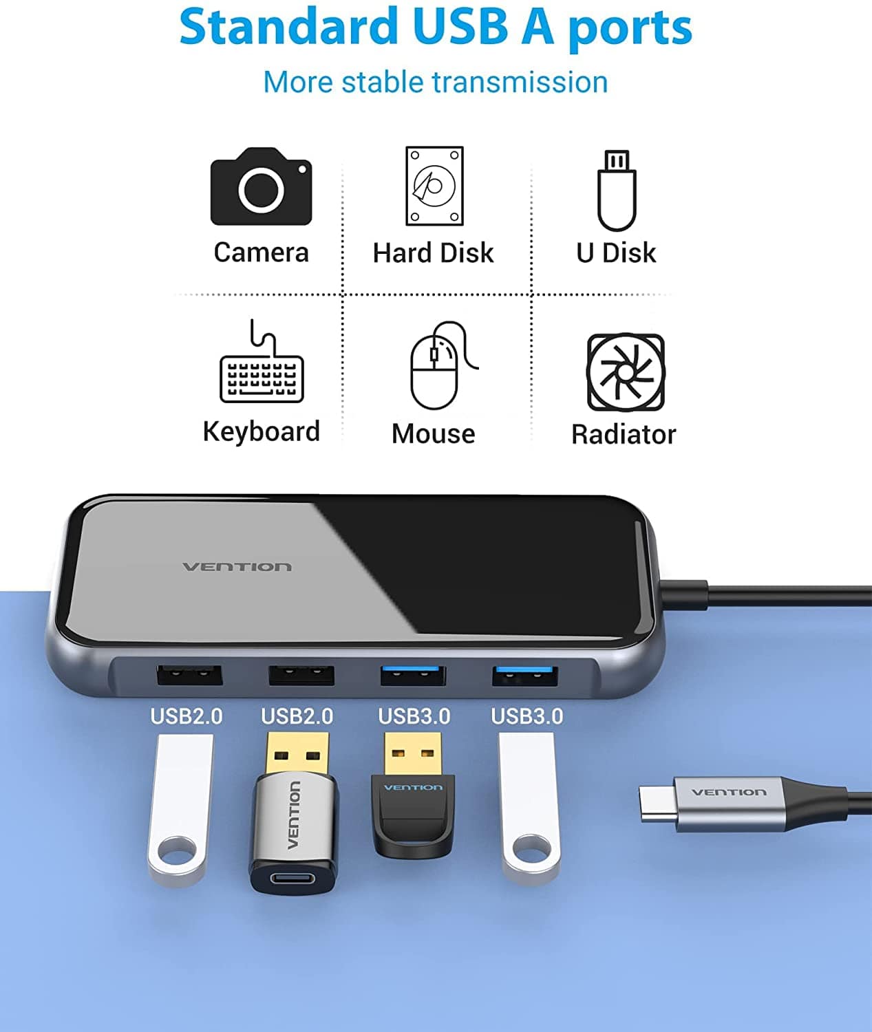 VENTION Multi-function 10-in-1 USB-C Docking Station Mirrored Surface Type