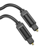 Vention optical fiber audio cable with durable connectors for high-quality sound transmission