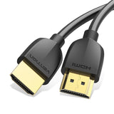 VENTION Portable HDMI Cable Black with Gold-Plated Connectors for High-Quality Video and Audio