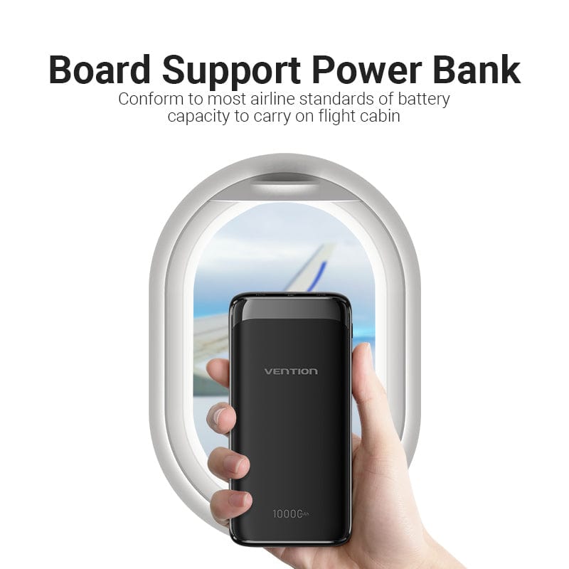 Power Bank 10000mAh(M/C-A/A)10W Black