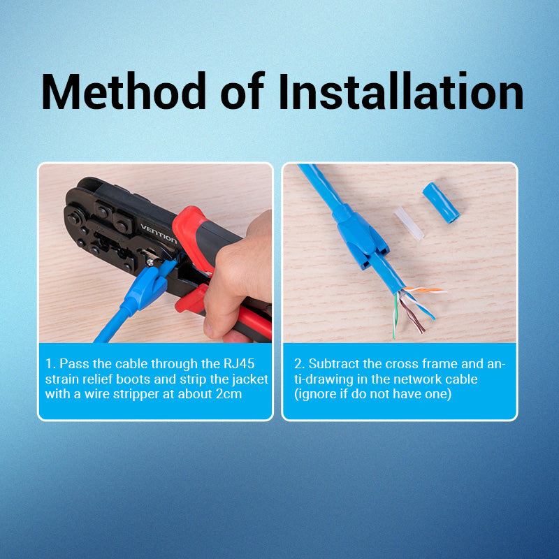 VENTION RJ45 Strain Relief Boots Durable Ethernet Plug Covers for Networks