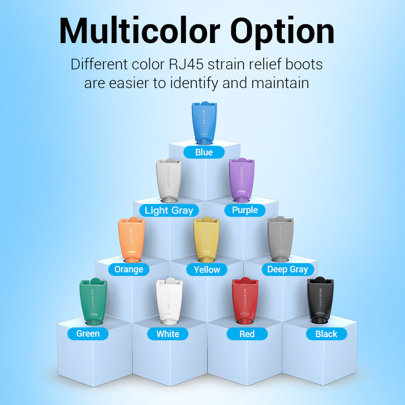 VENTION RJ45 Strain Relief Boots Durable Ethernet Plug Covers for Networks