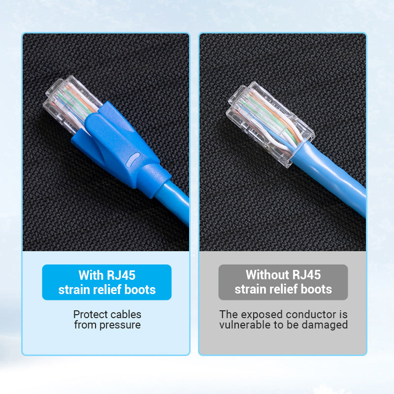 VENTION RJ45 Strain Relief Boots Durable Ethernet Plug Covers for Networks