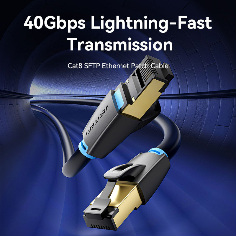 VENTION SFTP Cat 8 Ethernet Cable for High-Speed Internet
