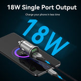 VENTION Two-Port USB A+A(18/18) Car Charger Grey Mini Style Aluminum Alloy Type