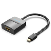 VENTION Type-C to HDMI Adapter 0.15M Black ABS Type