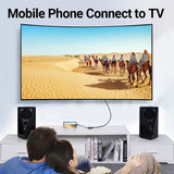 VENTION Type-C to HDMI Adapter 0.15M Black ABS Type