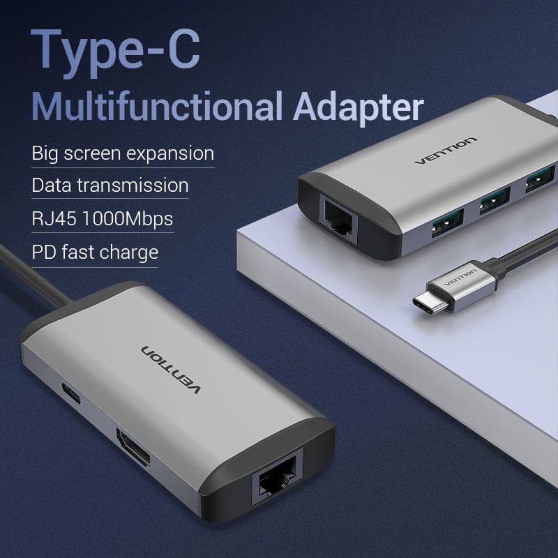 VENTION 6-in-1 USB-C Docking Station