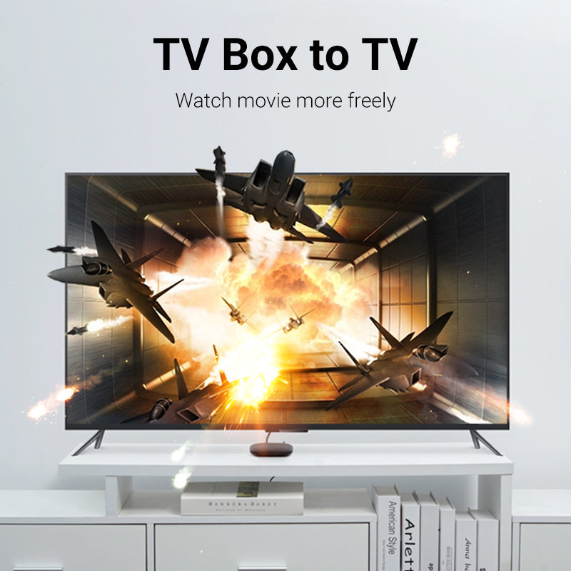 Vention ultra thin short HDMI cable for TV connecting laptop to projector for seamless media display