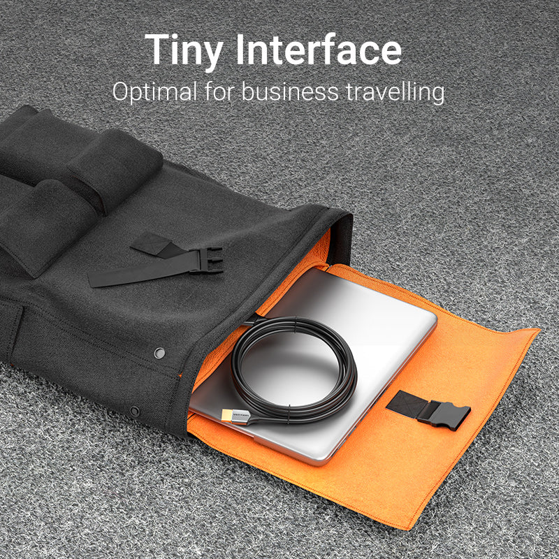 Vention ultra thin short HDMI cable for TV supporting 4K resolution and high-speed data transfer