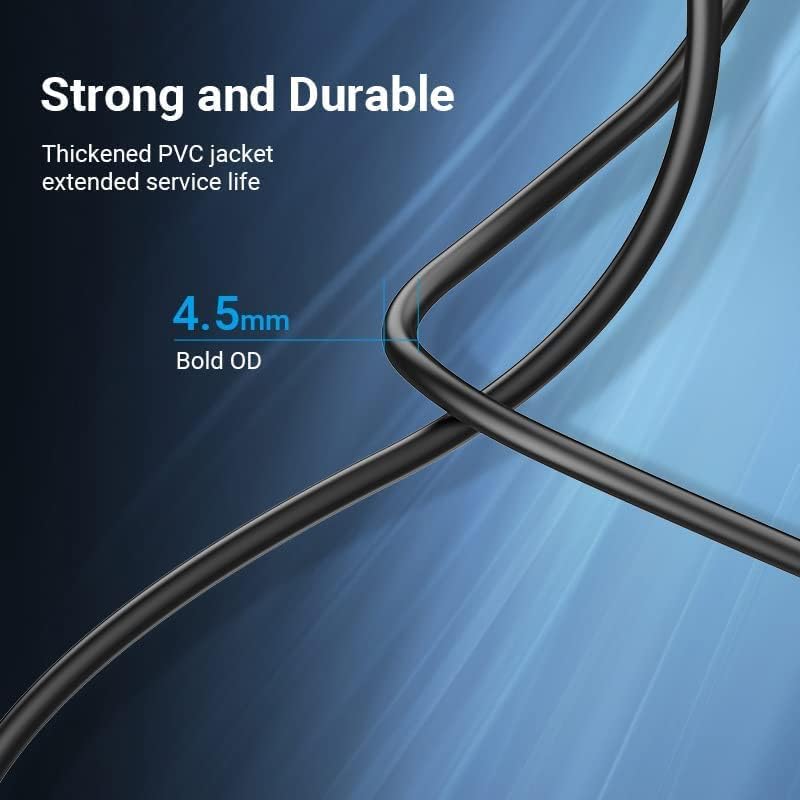 VENTION USB A printer cable with a thickened PVC jacket and 4.5mm diameter for durability