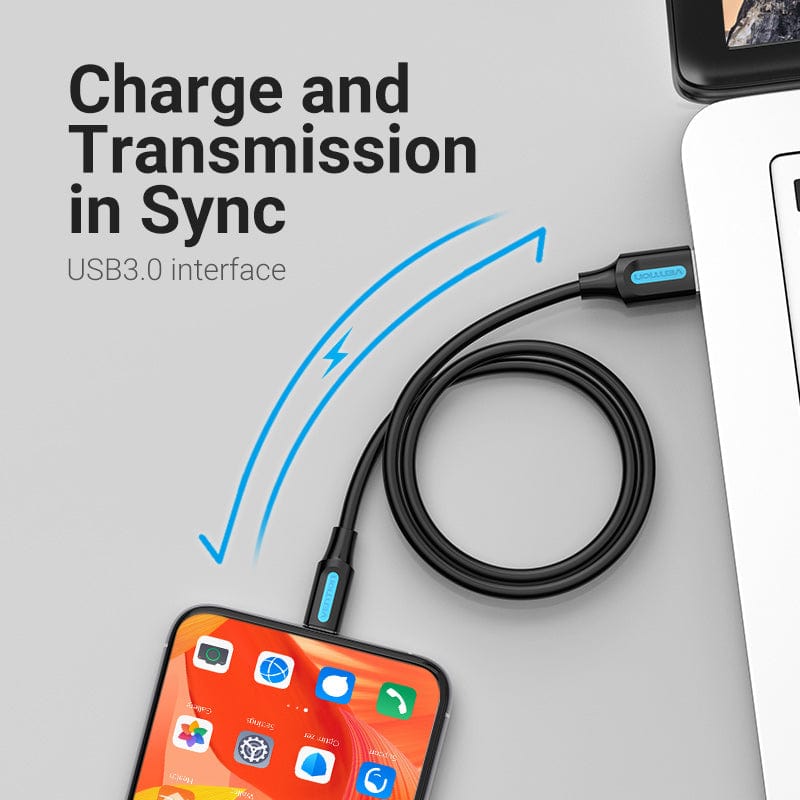 VENTION USB 3.0 A to C cable for fast charging and data transmission with sync capabilities