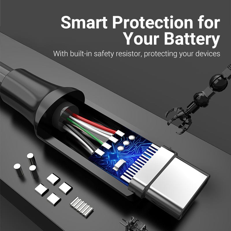 VENTION USB 3.0 A to C cable with smart protection and built-in safety resistor for device safety