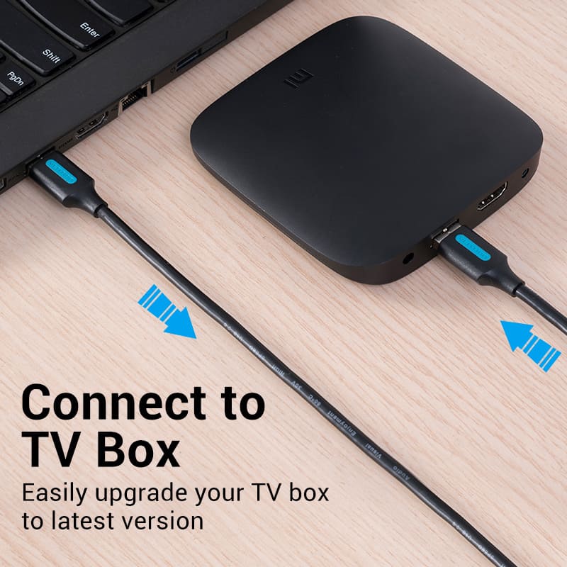 VENTION HDMI Cable Connecting TV Box for Easy Upgrades to Latest Versions