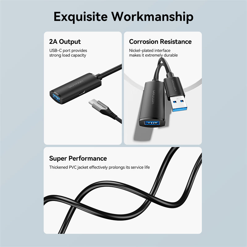 VENTION USB 3.0 Active Extension Cable 5Gbps SuperSpeed