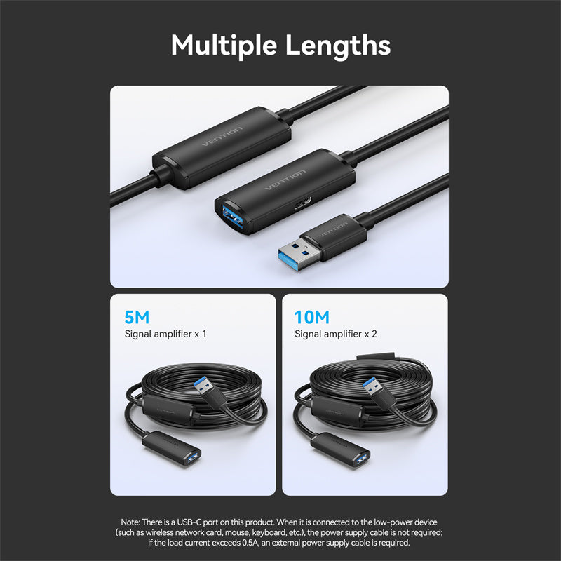 VENTION USB 3.0 Active Extension Cable 5Gbps SuperSpeed