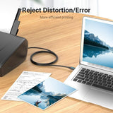 VENTION USB A printer cable connecting a printer to a laptop for efficient printing