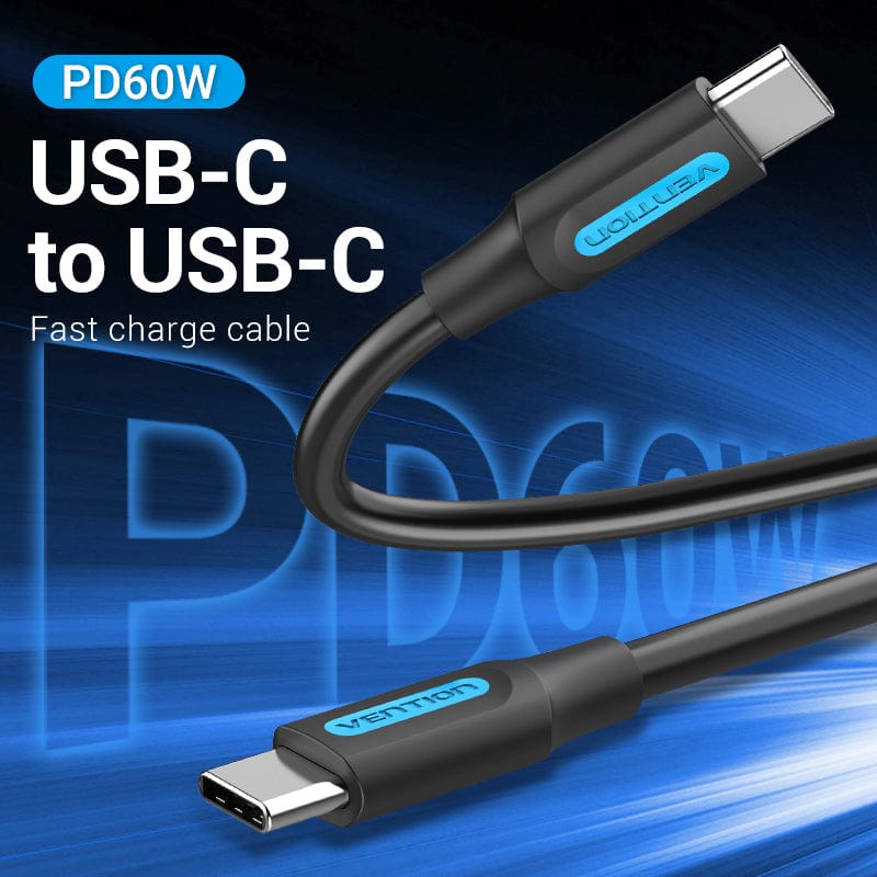 VENTION USB C Male to Male Cable for fast charging and data transfer, essential for modern devices