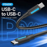 VENTION USB C Male to Male Cable for fast charging and data transfer, essential for modern devices