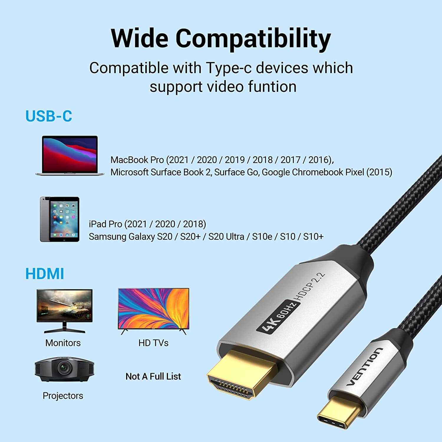 VENTION USB-C to 4K HDMI Cable