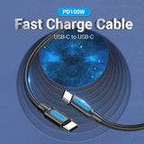 VENTION USB C to C cable 5A fast charging with durable design for efficient power transfer