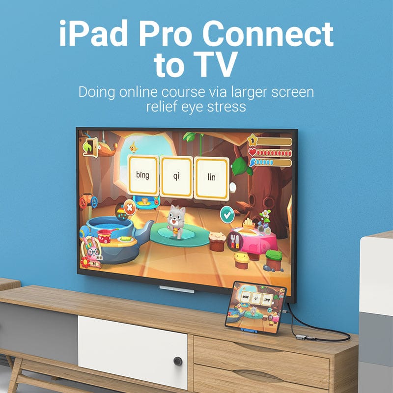 VENTION USB-C to HDMI Converter 0.15M Gray Aluminum Alloy Type