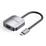 VENTION USB-C to HDMI Converter 0.15M Gray Aluminum Alloy Type