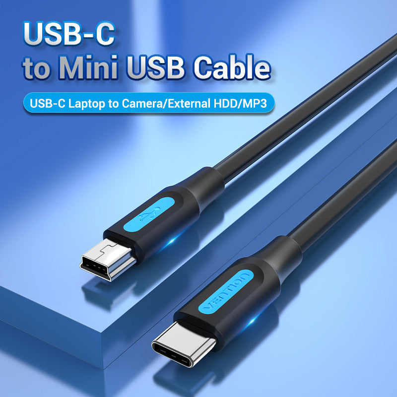 VENTION USB C to Mini-B Cable - High-Quality Data Transfer