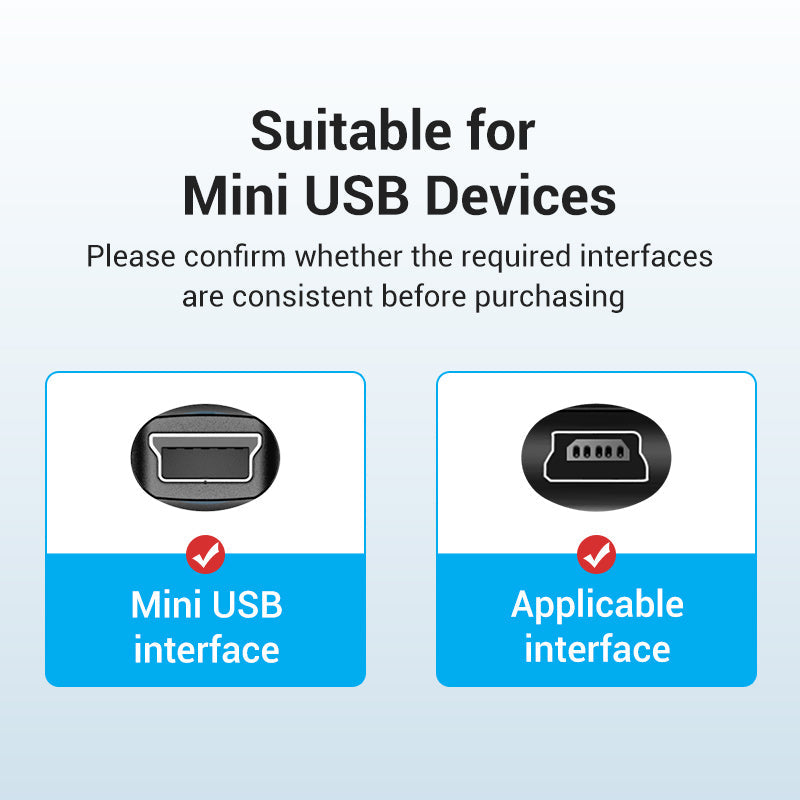 VENTION USB C to Mini-B Cable - High-Quality Data Transfer