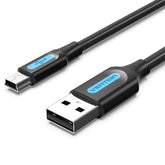 Vention USB Mini-B cable with durable connectors for fast data transfer and charging