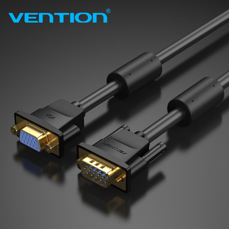 VENTION VGA extension cable for connecting monitors with high-quality gold-plated connectors