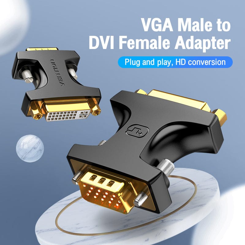 VENTION VGA Male to DVI Female Adapter Black