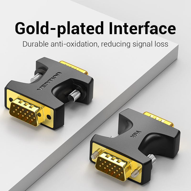 VENTION VGA Male to Male Adapter Black