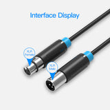 VENTION XLR audio extension cable with XLR male and female connectors for reliable audio connections