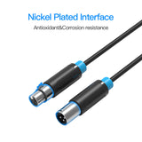 VENTION XLR audio extension cable with nickel plated interface for corrosion resistance