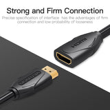 VENTION HDMI Extension Cable with 4K Support and Gold-Plated Connectors