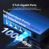 VENTION 5-Port Gigabit Ethernet Switch Gray UK-Plug