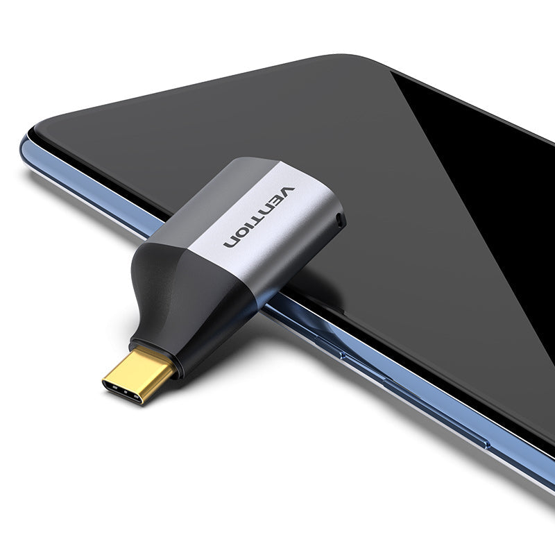 VENTION Type C Male to HDMI Female Adapter Grey Aluminum Alloy Type