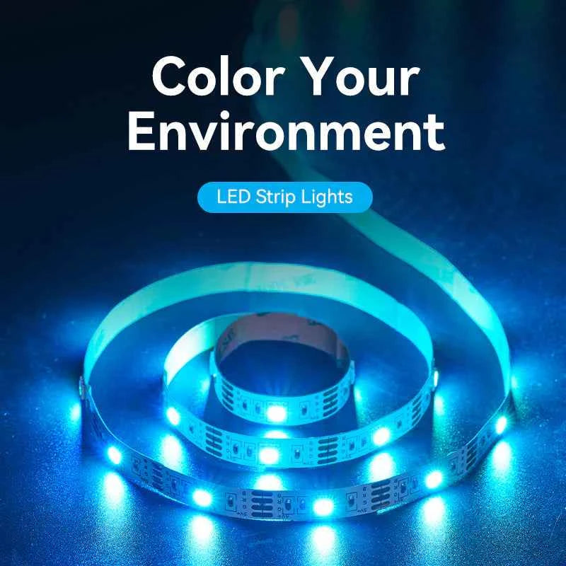 VENTION RGB FPC LED Strip Lights with IR Remote and USB 5V Power Supply 5M White Reel