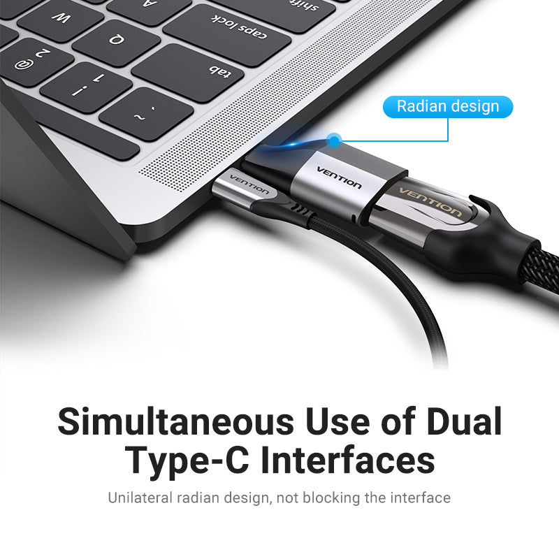 VENTION Type C Male to HDMI Female Adapter Grey Aluminum Alloy Type